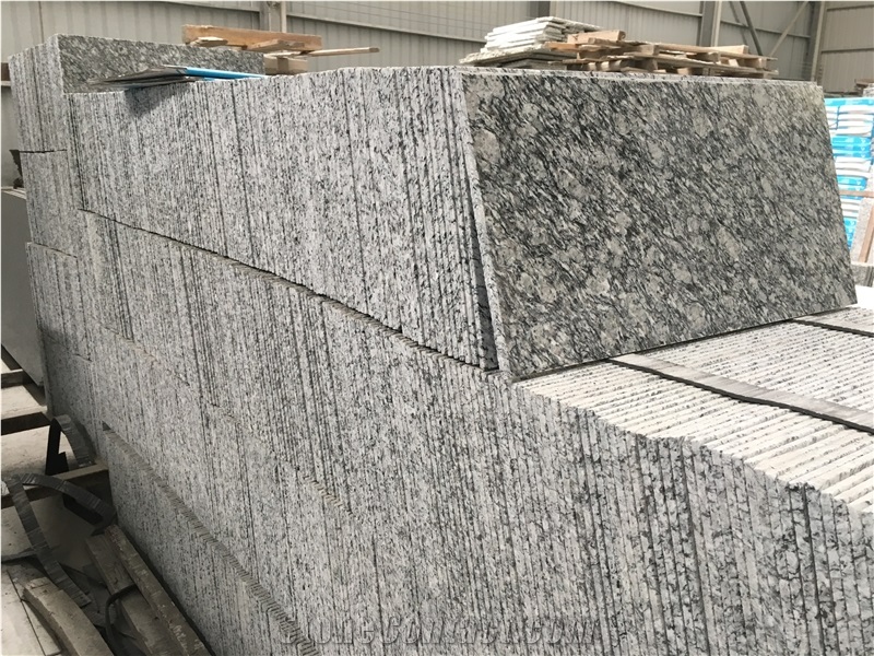 Spray Grey Flower Granite Slabs Wall Flooring Tile