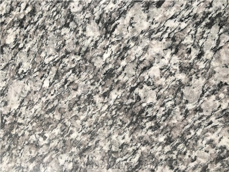Spray Grey Flower Granite Slabs Wall Flooring Tile