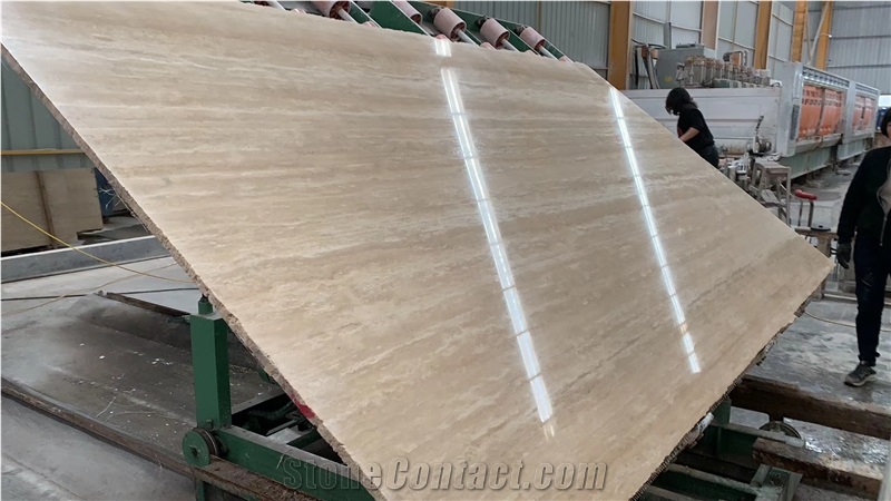 Turkey Light Cream Travertine Slab Wall Floor Tile