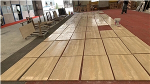 Turkey Light Cream Travertine Slab Wall Floor Tile