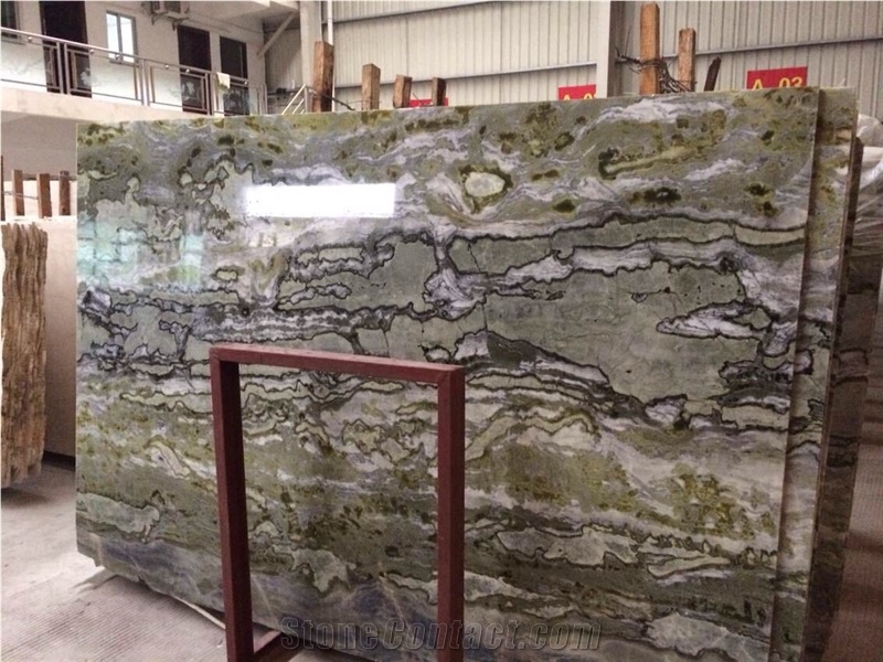 Twilight Green Marble Slabs Walling Flooring Tiles