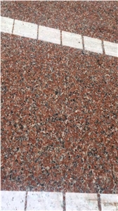 Zhuangcheng Island Red Granite Slab Floor Tiles