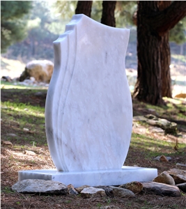Mugla White Marble Headstone