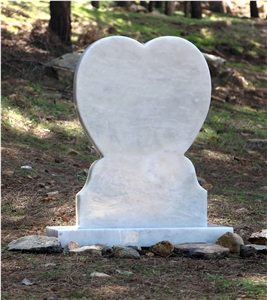 Mugla White Marble Headstone