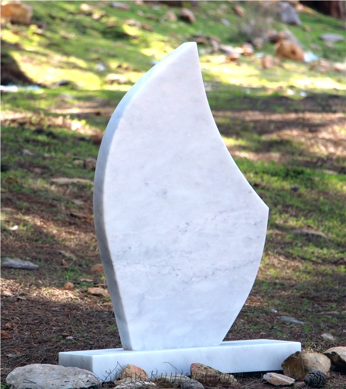 Mugla White Marble Headstone