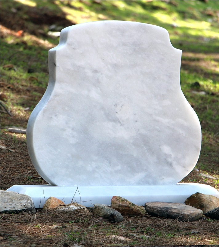 Mugla White Marble Headstone