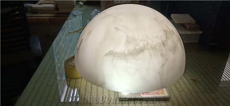 Ball Shape Onyx Sheet Faux Alabaster Wall Panel