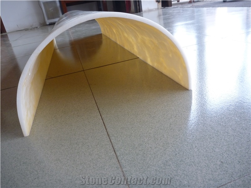 Ball Shape Onyx Sheet Faux Alabaster Wall Panel