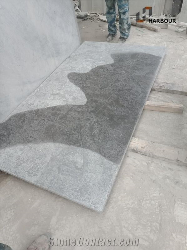 Blue Limestone Steps, Treads, Patterns