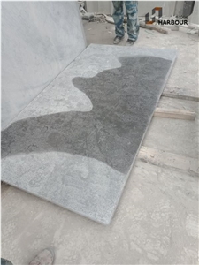 Blue Limestone Steps, Treads, Patterns