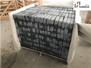 Dark Grey G654 Tumbled, Blue Mist Setts, Pavers