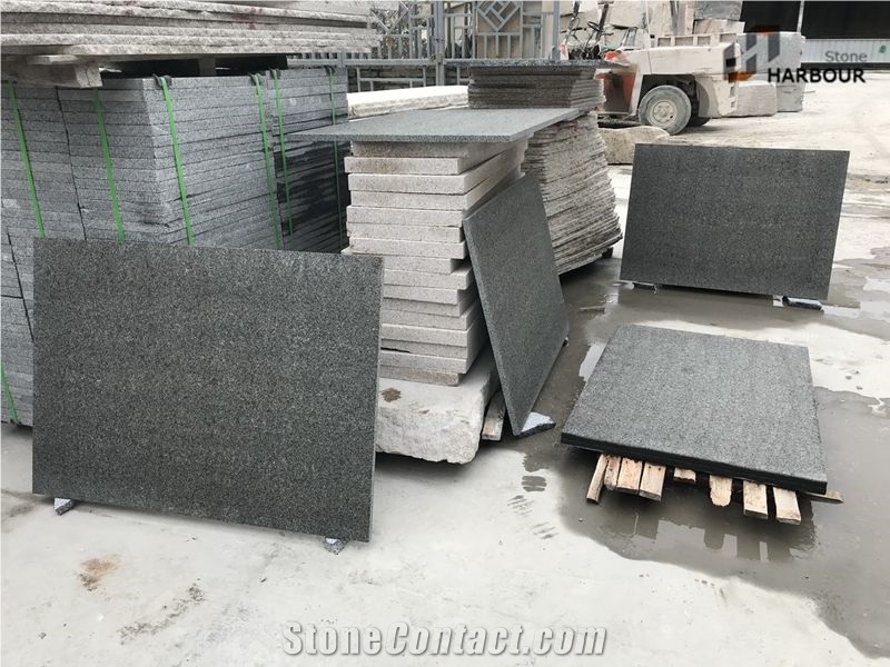 G685 Diamond Black Granite Paving