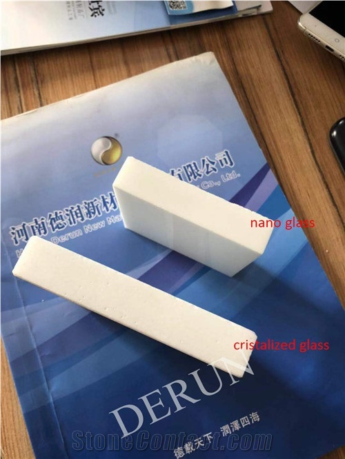 White Crystallized Glass Panel