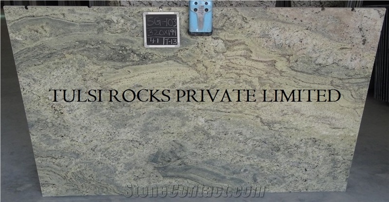 Jurassic Green / Coral Reef Granite Slabs