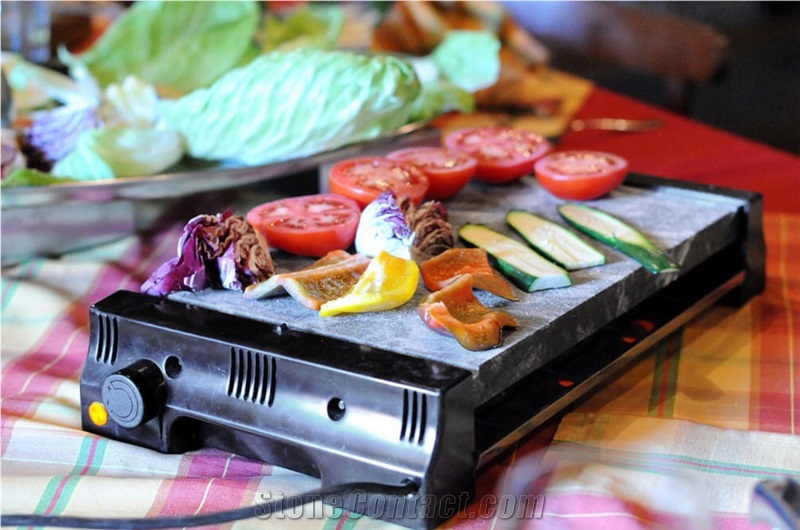 Pietra Ollare Magic Stone Electric Grill-6 Saucer