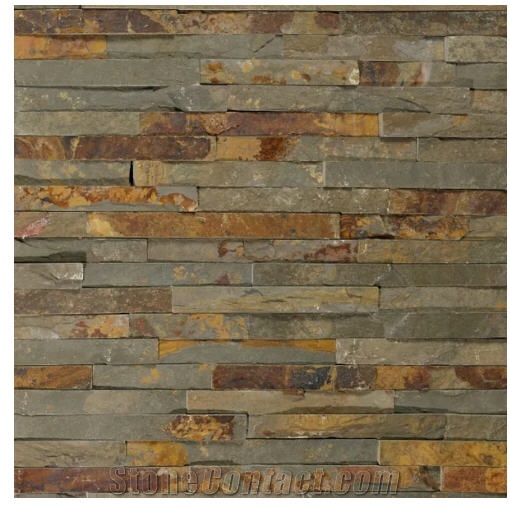 Rust Slate Wall Clad Split Face
