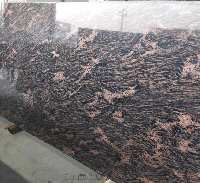 Tiger Brown Granite Slabs