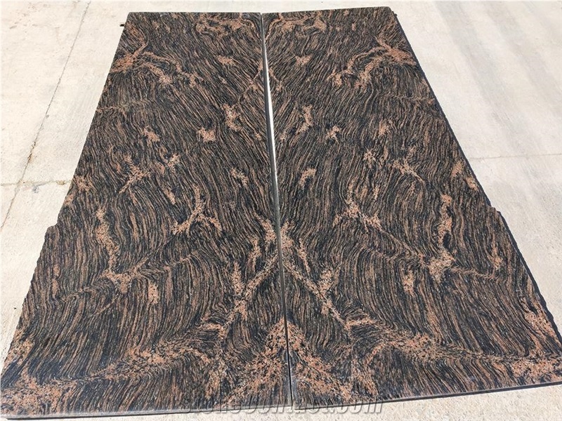 Tiger Brown Granite Slabs