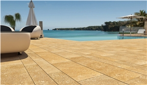 Piedra Nogal Limestone Pool Terrace Pavers