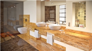 Travertino Oro Viejo Bathroom Top