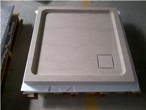 Botticino Classico Marble Walk in Shower Tray