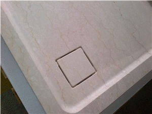 Botticino Classico Marble Walk in Shower Tray