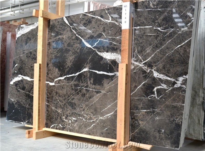 Bruno Perla Marble, Black Brown Turkish Marble