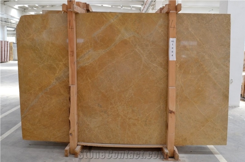 Golden Tobacco Marble Slabs, Golden Turkish Marble