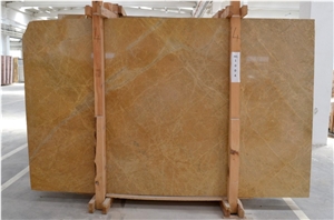 Golden Tobacco Marble Slabs, Golden Turkish Marble