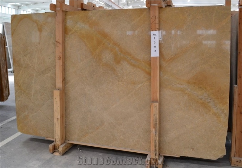 Golden Tobacco Marble Slabs, Golden Turkish Marble