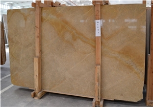 Golden Tobacco Marble Slabs, Golden Turkish Marble