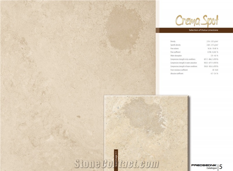 Vratsa Crema Spot Limestone Blocks