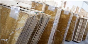 Giallo Siena Marble Slabs