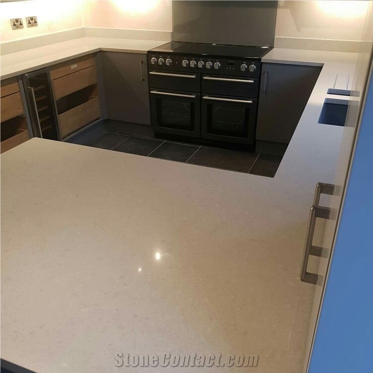 Unistone Cendre Quartz Countertop