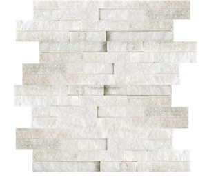 White Quartzite Wall Panel 36x10cm
