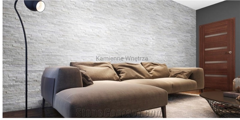 White Quartzite Wall Panel 36x10cm