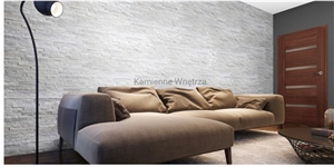 White Quartzite Wall Panel 36x10cm