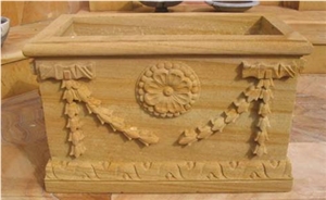 Jodhpur Gold Sandstone Flower Pots