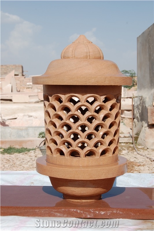 Jodhpur Gold Sandstone Lamps and Lamp Posts