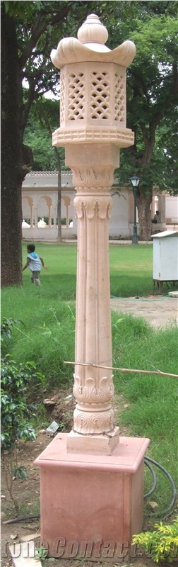 Jodhpur Gold Sandstone Lamps and Lamp Posts