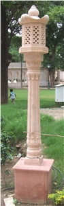 Jodhpur Gold Sandstone Lamps and Lamp Posts