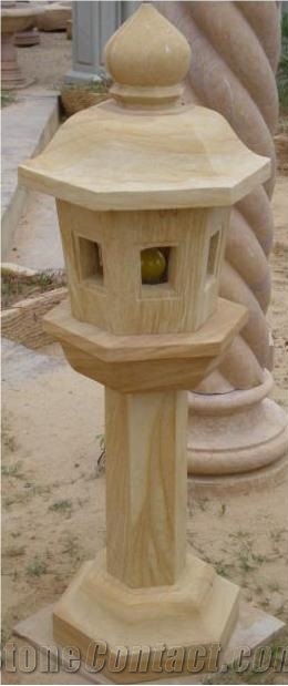 Jodhpur Gold Sandstone Lamps and Lamp Posts