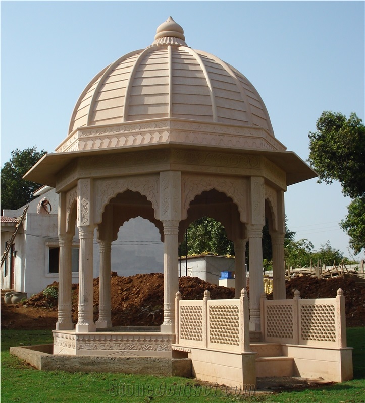 Jodhpur Pink Sandstone Gazebo