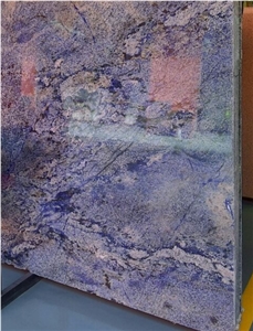 Brazil Blue Azul Bahia Granite Slab Polished