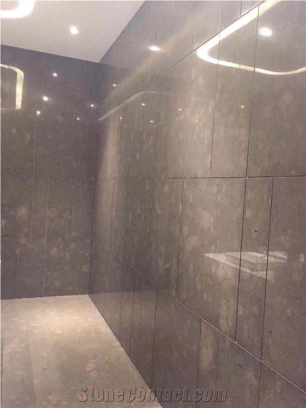 Portugal Grey Azul Cascais Limestone Marble Slab Polished