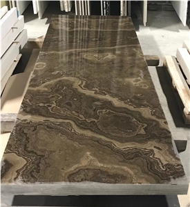 Canada Brown Eramosa Marble Slab Polished