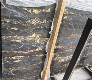 Italy Black Nero Portoro Marble Slab Polished Italy Black Nero Portoro Marble Slab Polished