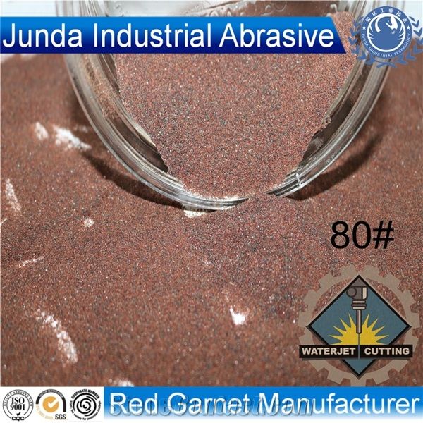 Red Garnet Sand 80 Mesh for Water Jet Cutting