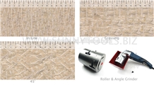 Scratch Diamond Bush Hammer Line Finishing