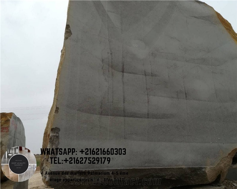 Foussana Grey Marble Block, Tunisia Grey Marble